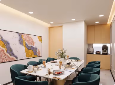 Soho Dragon’s Pinnacle Office Conference Room Designed by Phi Designs