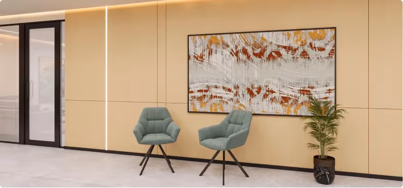 Horizontal’s Inviting Office Reception Area Designed by Phi Designs