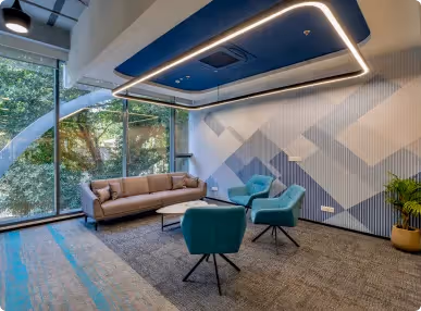 Personalized Office Manger Cabin Designed by Phi Designs Office Interior Designers