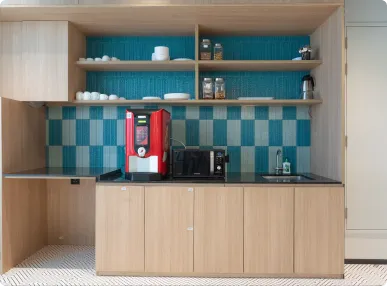 Horizontal’s Courlful Office Dining area Designed by Phi Designs