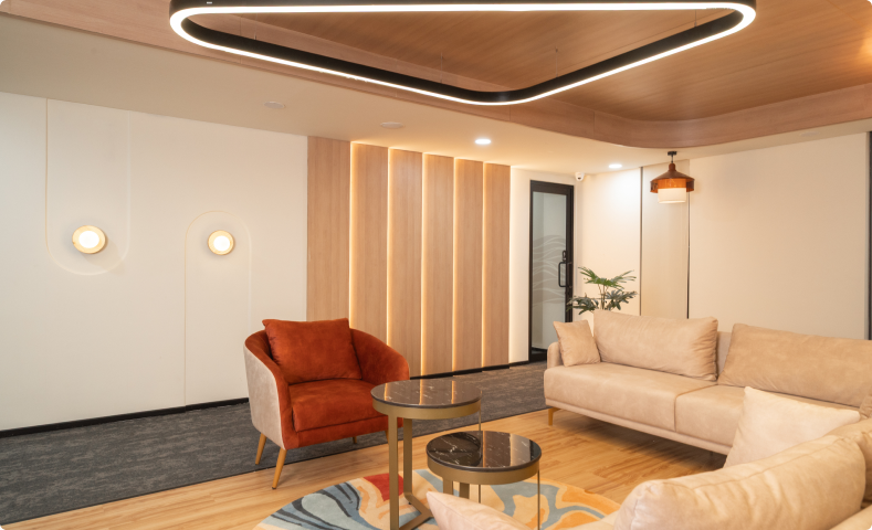 Horizontal’s Inviting Office Reception Area Designed by Phi Designs