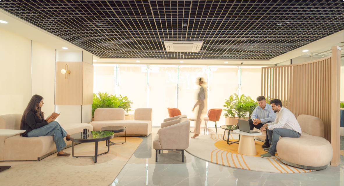 Horizontal’s Welcoming Office Reception Area Designed by Phi Designs