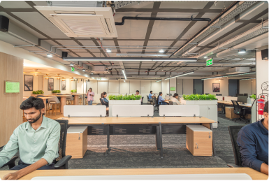 Horizontal’s Courlful Office Dining area Designed by Phi Designs