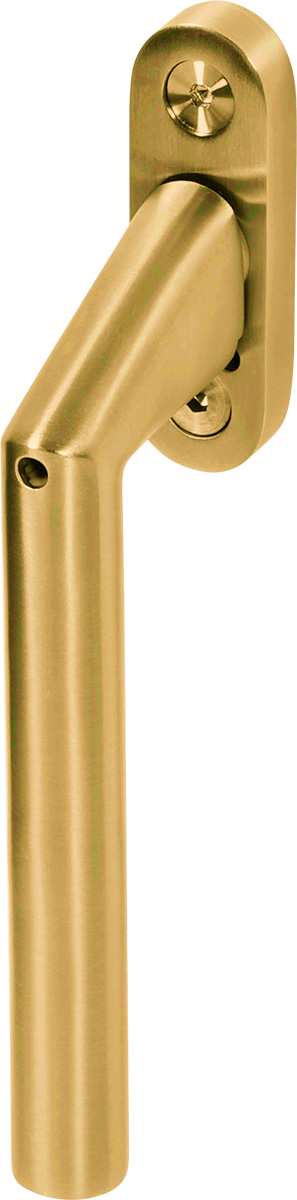 Gold Angled Stainless Steel Espag handle for heritage windows