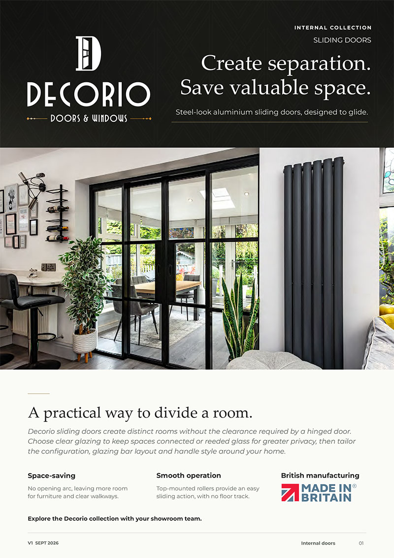 Datasheet for Decorio Internal Sliding Doors