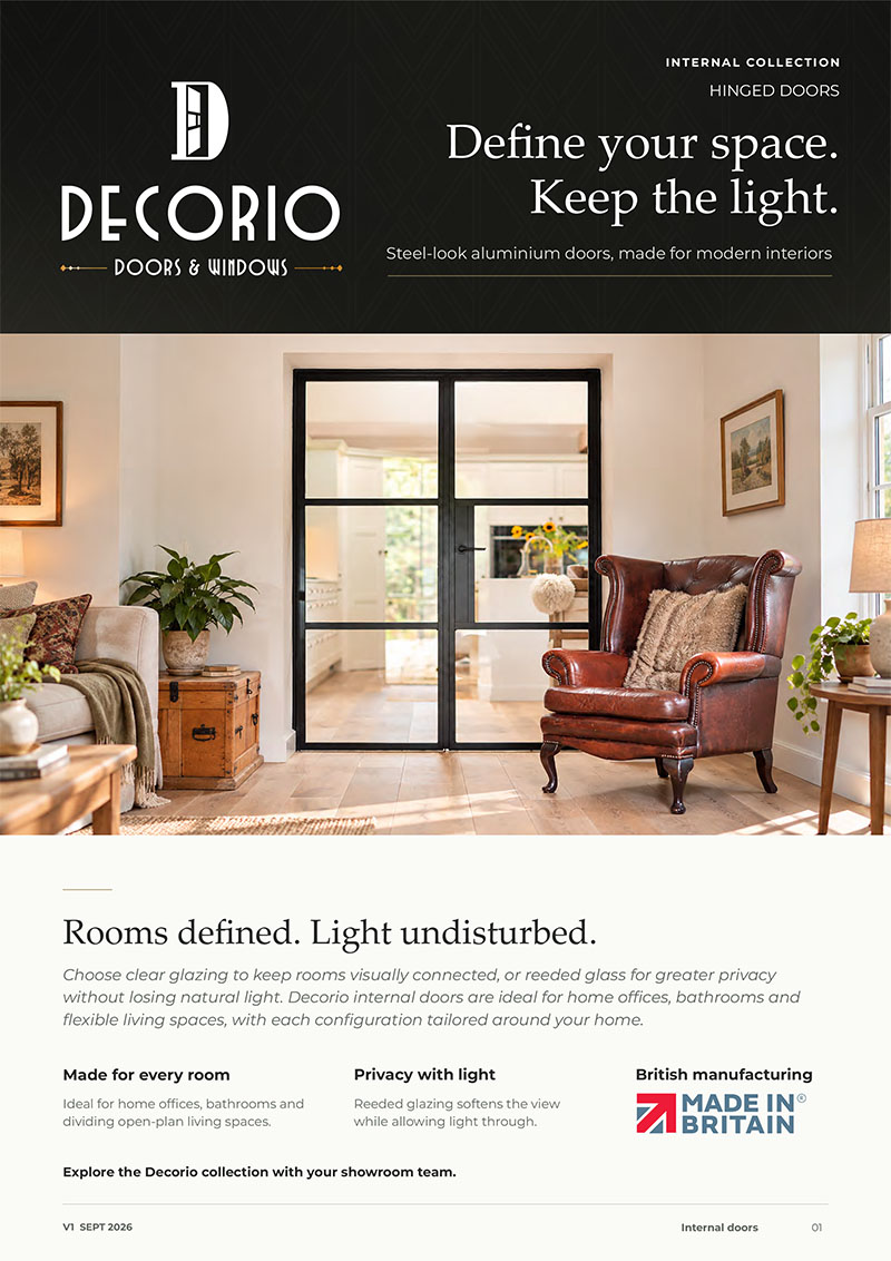 Datasheet for Decorio Internal Hinged Door