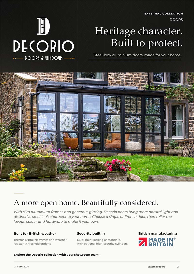 Datasheet for Decorio External Hinged Doors