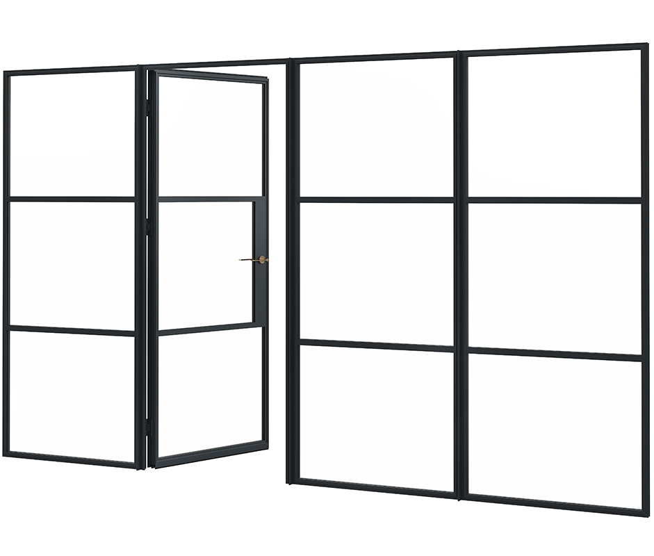Example of Decorio internal door and screen set for grand opneings