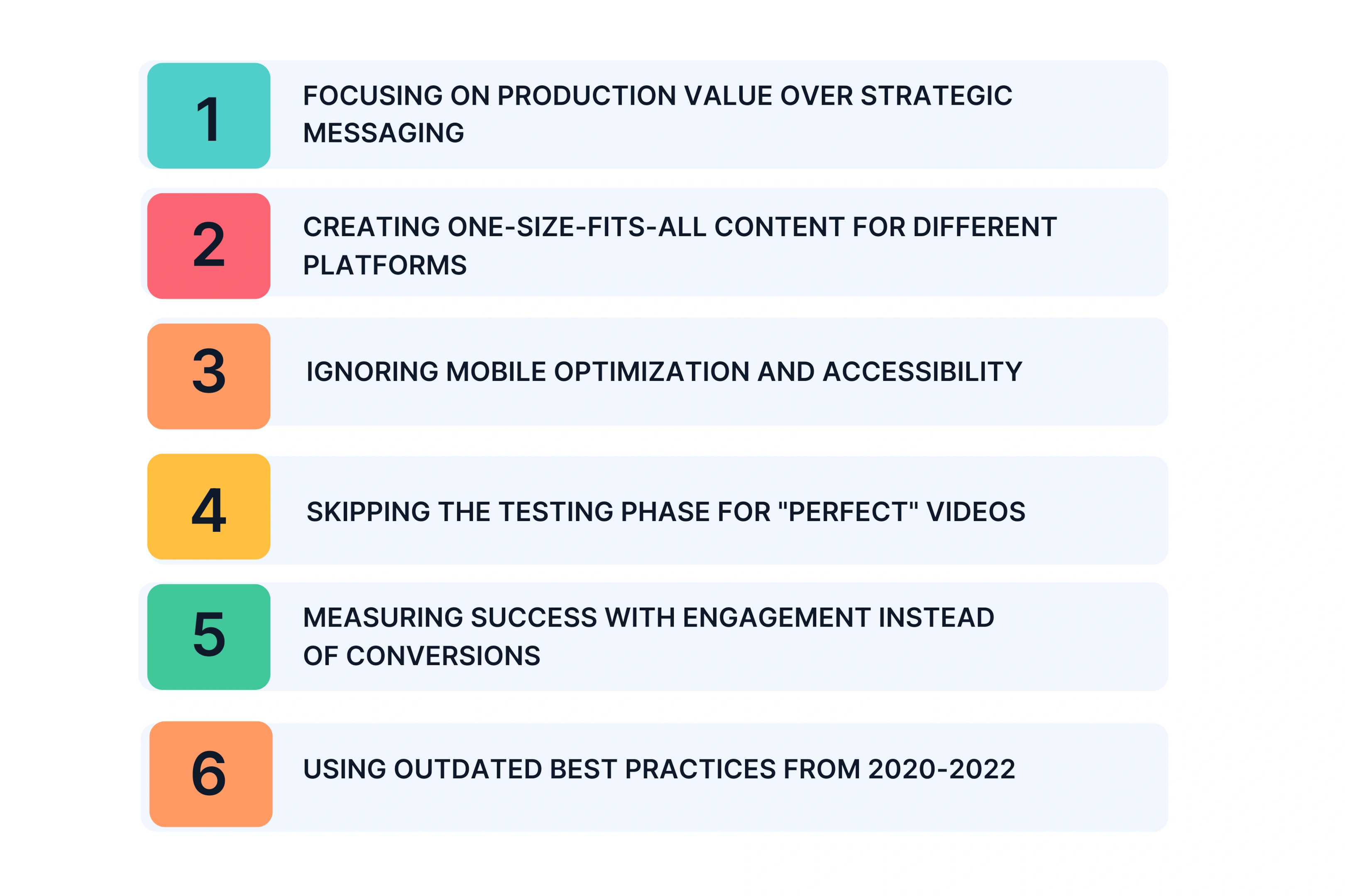 Video Marketing Mistakes That Kill Results