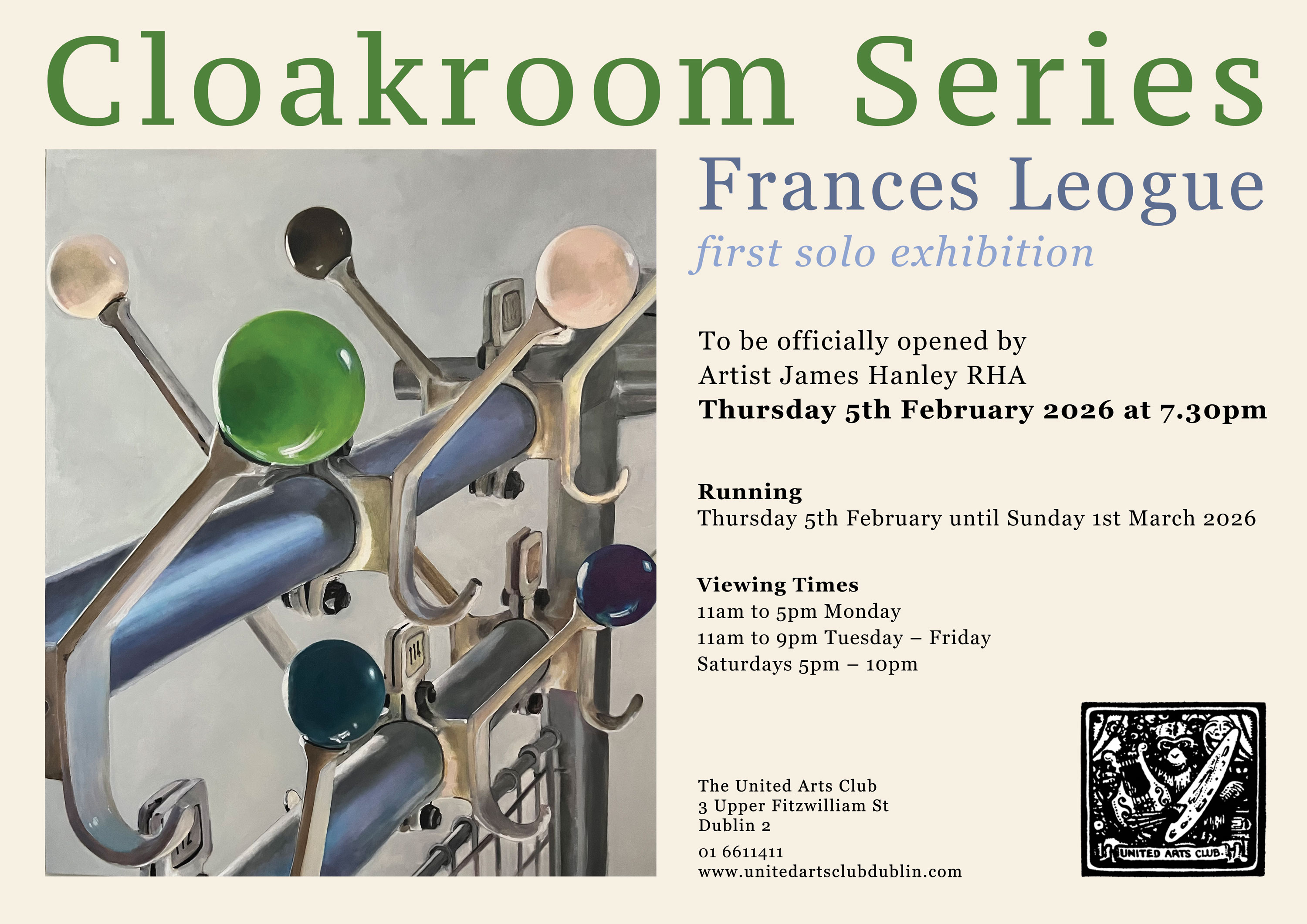 Exhibition Opening - Frances Leogue 7:30pm