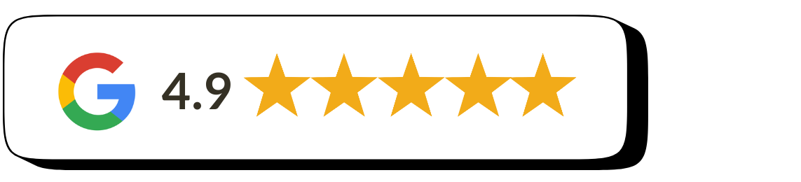 4.9 étoiles sur Google