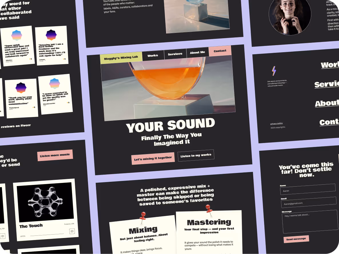 mockup progetto ingegnere di mix | magghy's mixing lab