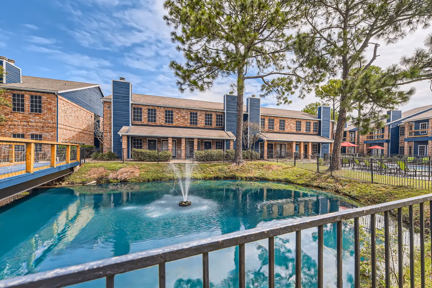 Aerial view of community