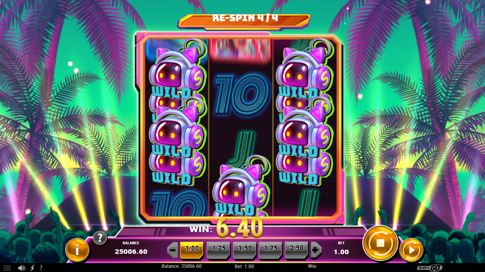 Spinnin' Records Raving Reels Level 2 Tropic, Wild respin - Play'n go - Flush Casino & Sportsbook