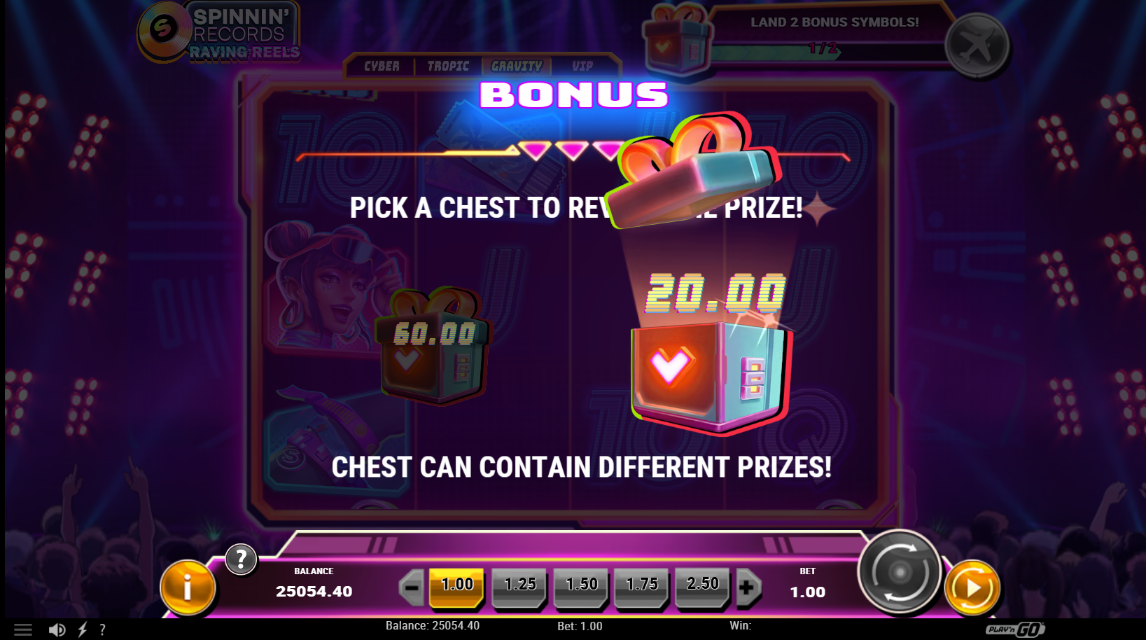 Spinnin' Records Raving Reels Level 3 Gravity Bonus - Play'n go - Flush Casino & Sportsbook