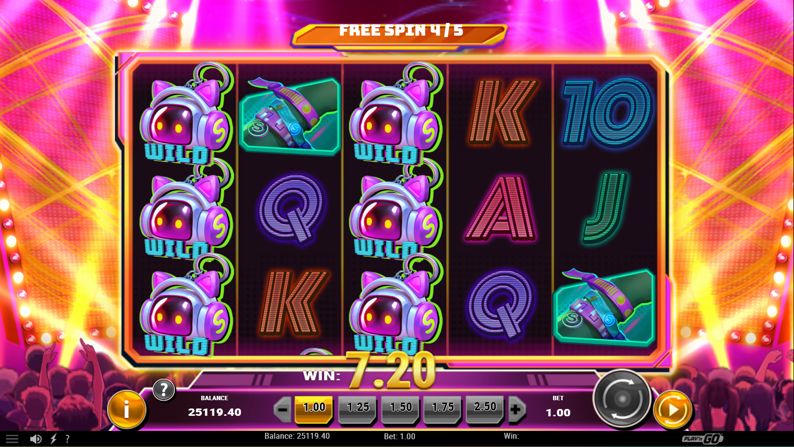 Spinnin' Records Raving Reels Level 4 VIP, free spins bonus - Play'n go - Flush Casino & Sportsbook