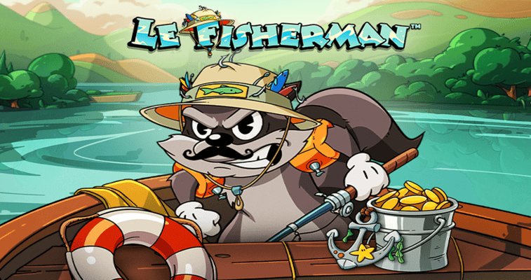 Le Fisherman slot gameplay grid with Golden Squares and bonus features