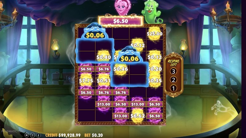 Great Ghosts Pink Mystery in action: every pink symbol carries the same f