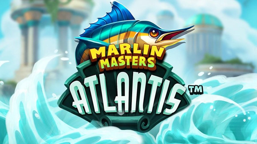 Marlin Masters Atlantis Hacksaw Gaming official artwork with deep-sea Atlantis theme and game logo