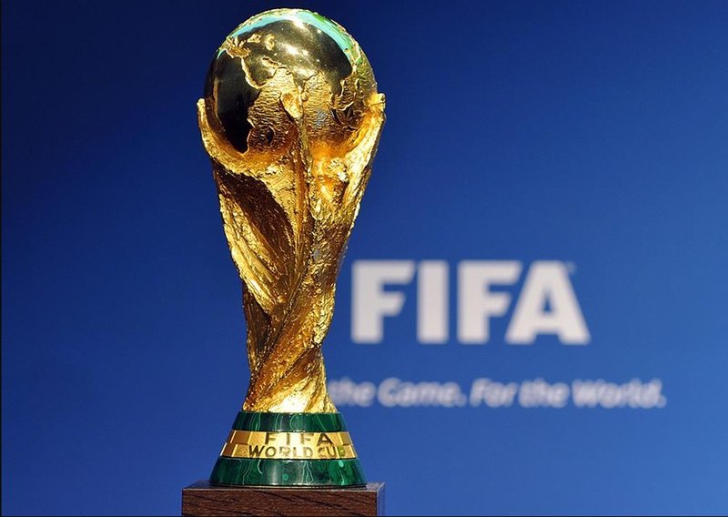 FIFA World Cup trophy on display ahead of the 2026 tournament