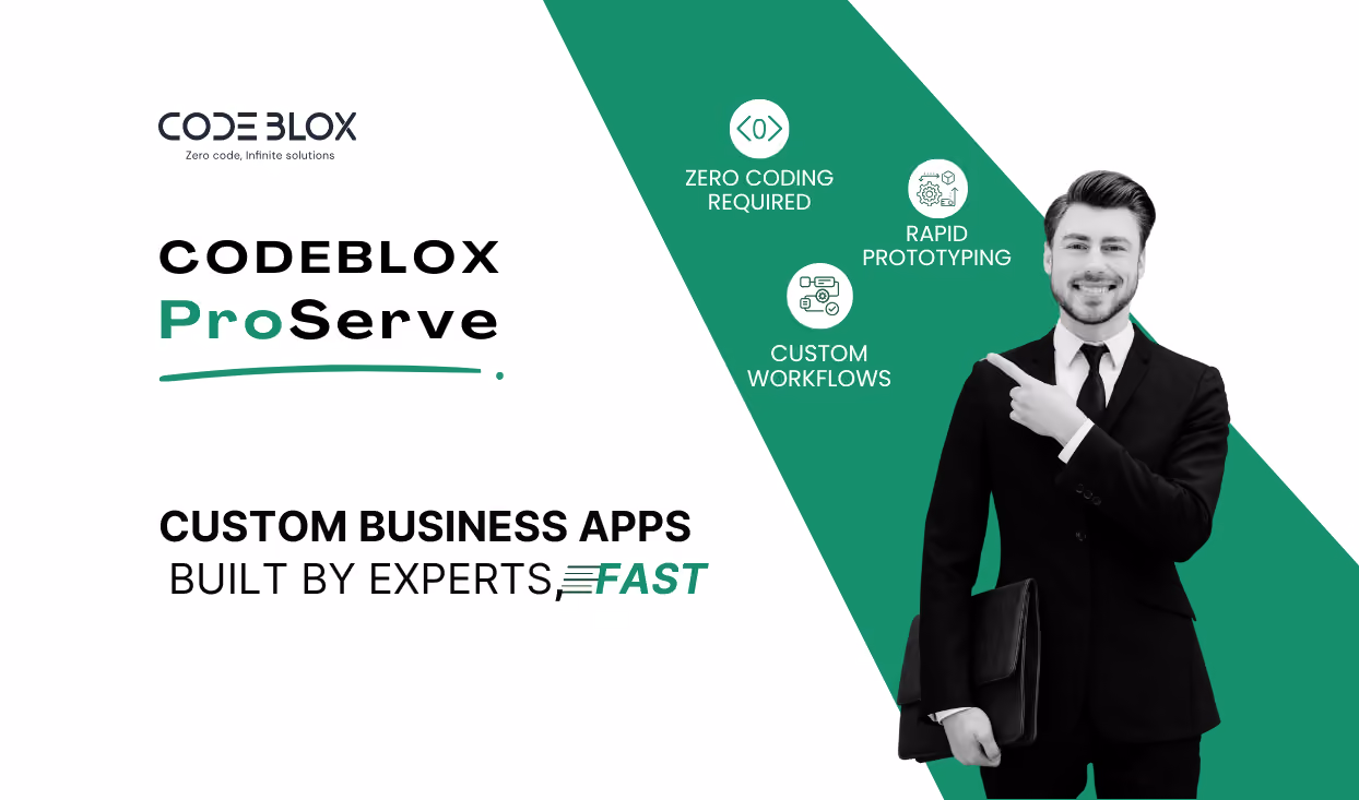 CodeBlox ProServe: Custom Business Apps Built by Experts, Fast