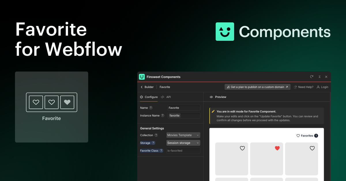 Favorite Docs - Finsweet Components