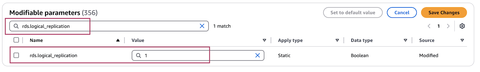 wal_level = logical