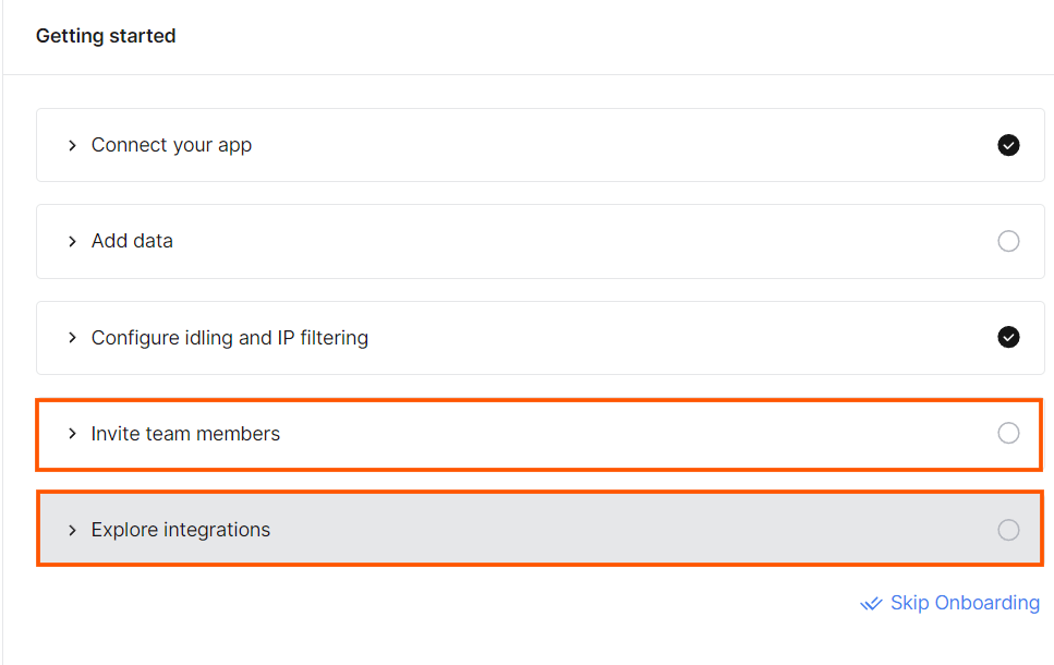 Getting Started configuration