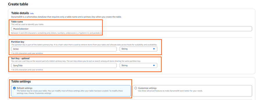 Configure details