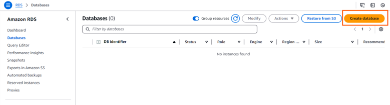 Create Database