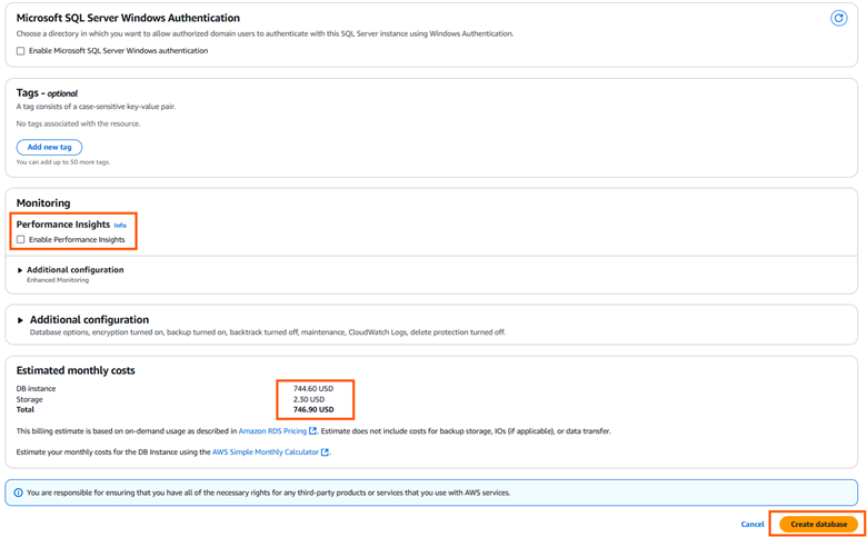 Create Database