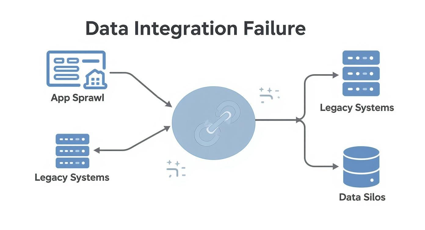 Infographic about challenges of data integration