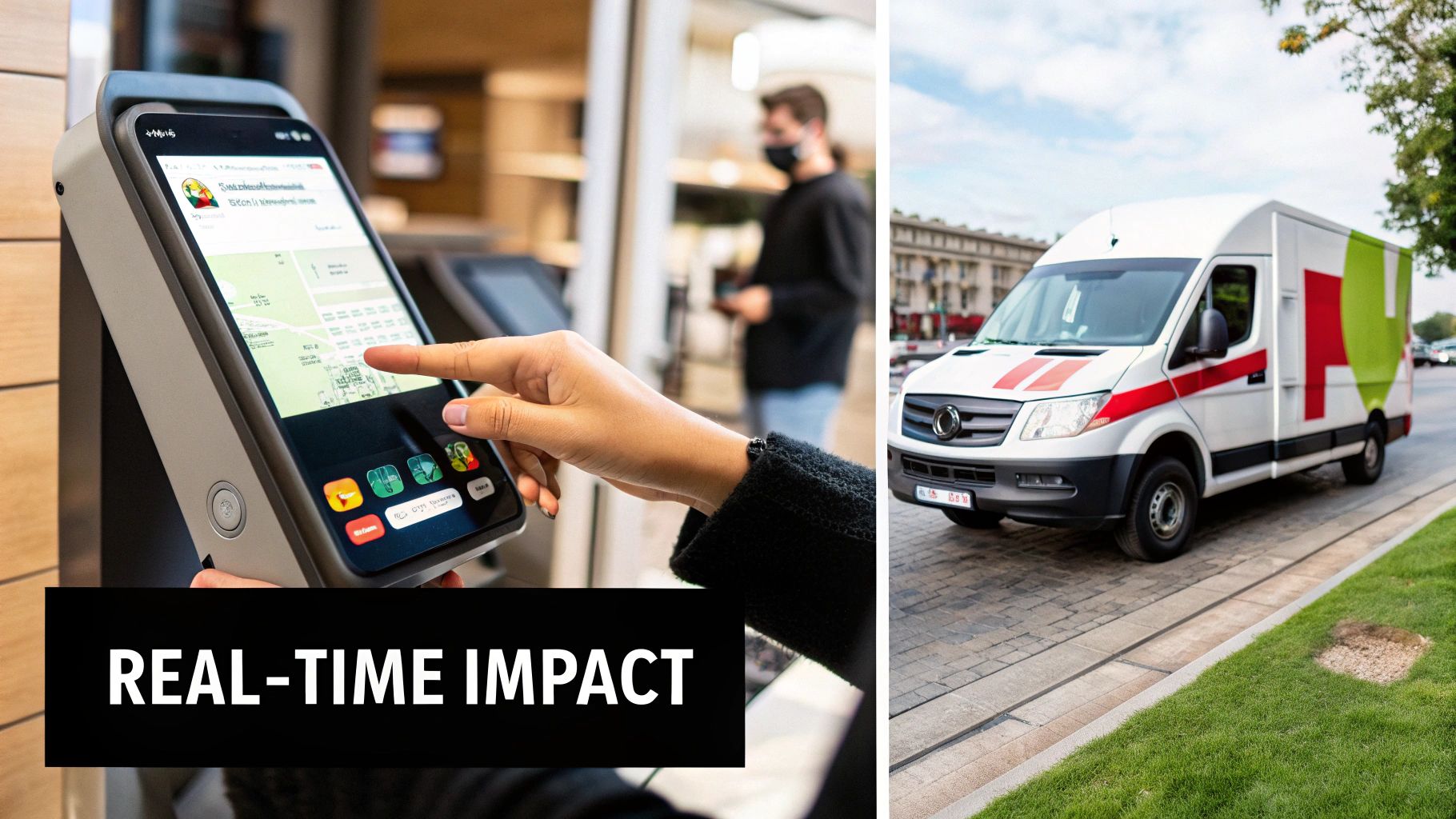 People analyzing data dashboards in an office environment