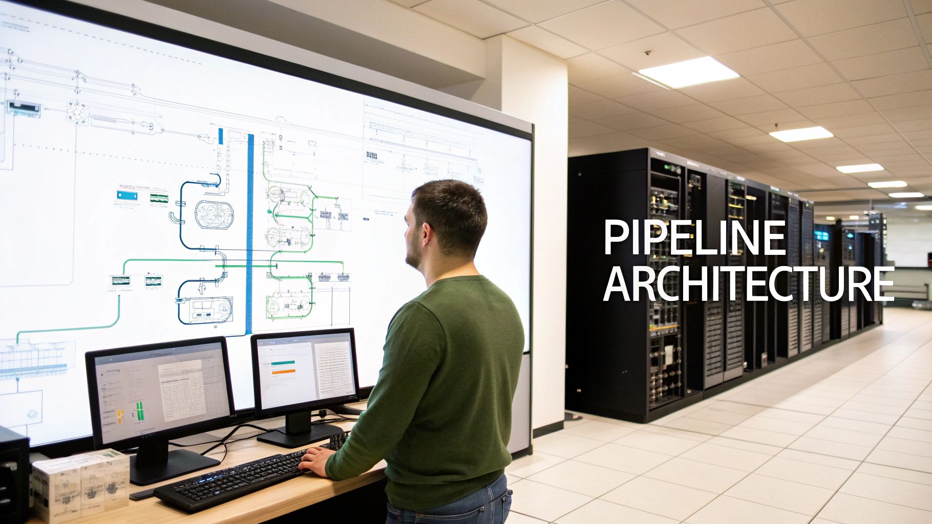 Diagram of ETL data pipeline architecture