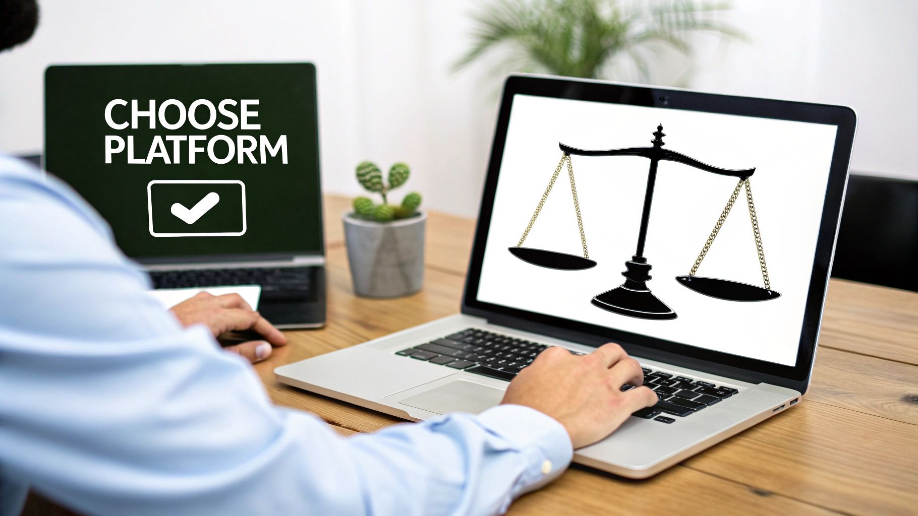 A person at a crossroads, looking at different signs pointing to various tech options, symbolizing the choice of a streaming data platform.