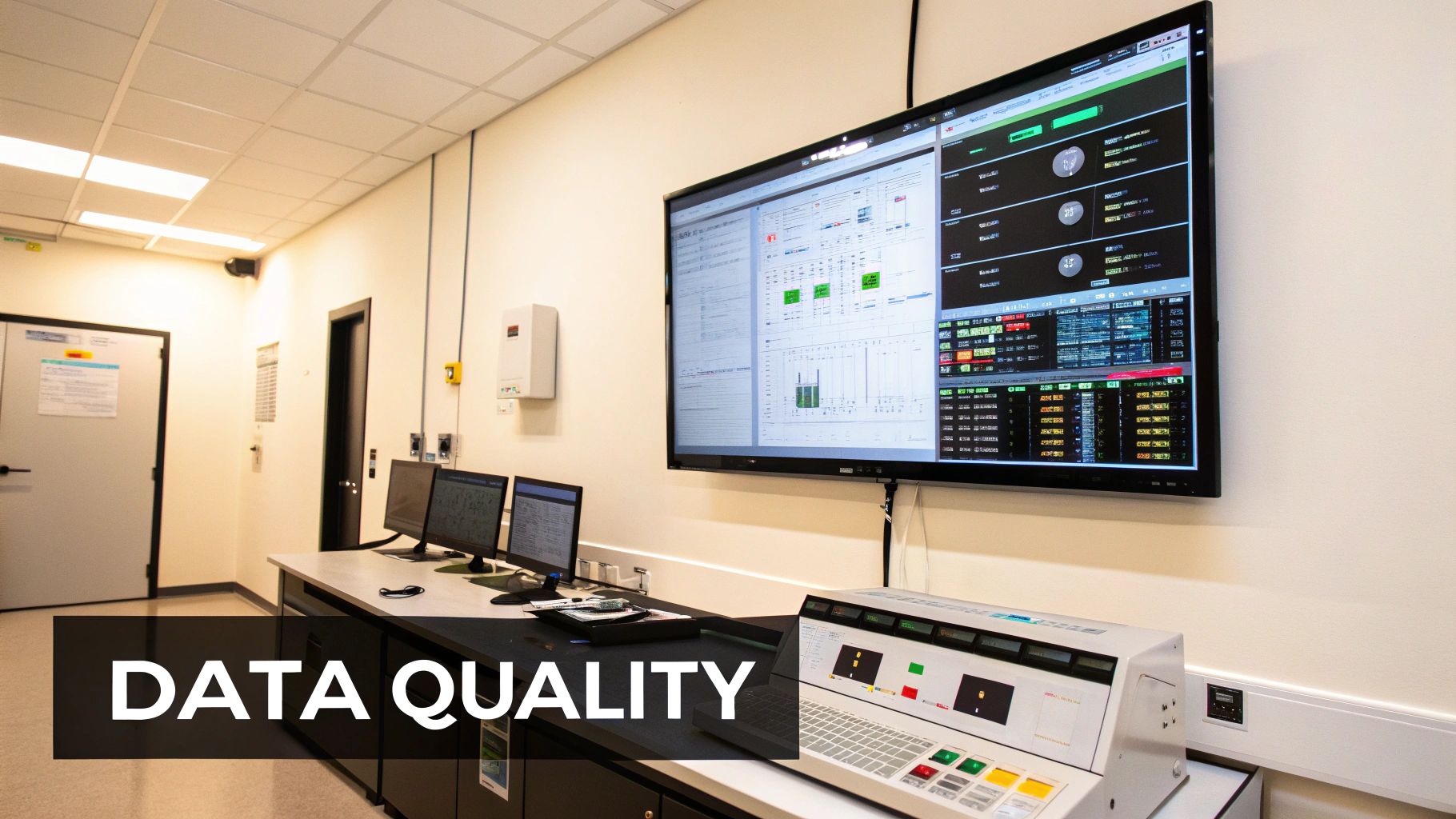 A dashboard showing data pipeline monitoring metrics like latency and throughput.