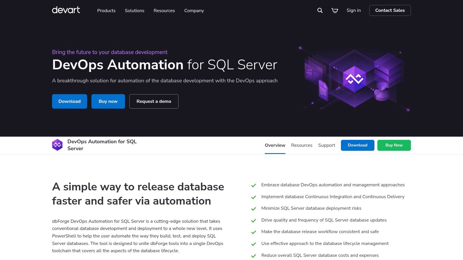 Devart — dbForge DevOps Automation for SQL Server