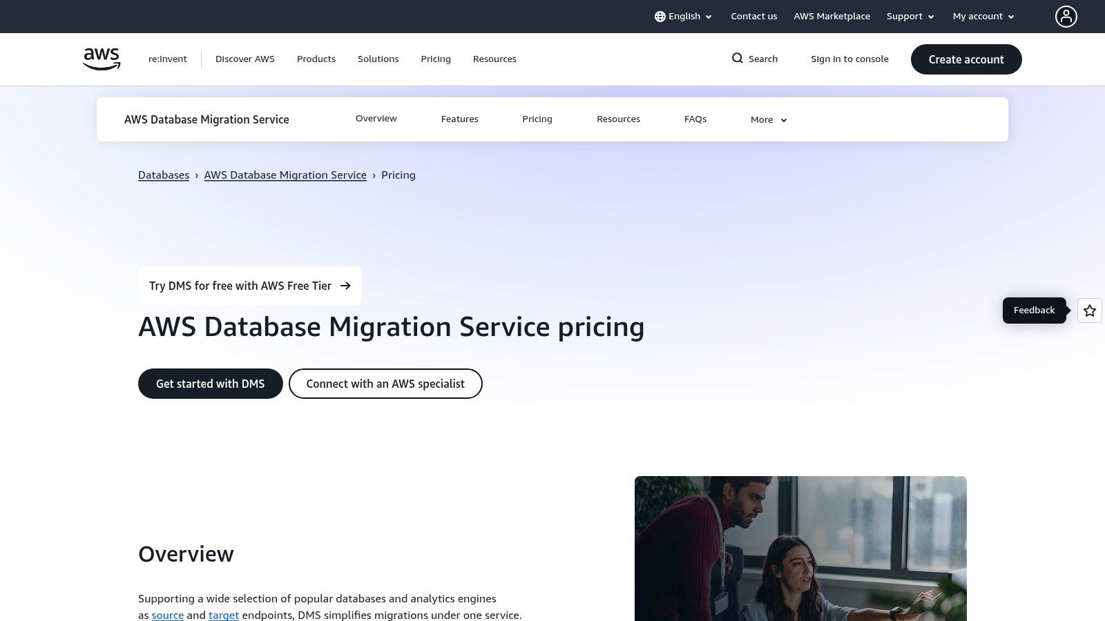 AWS – Database Migration Service (AWS DMS)
