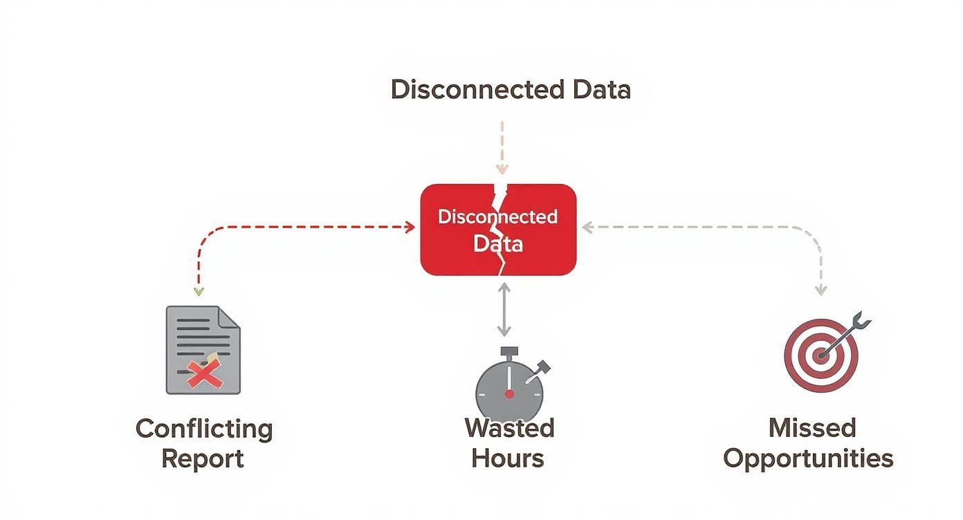Infographic about data integration problems