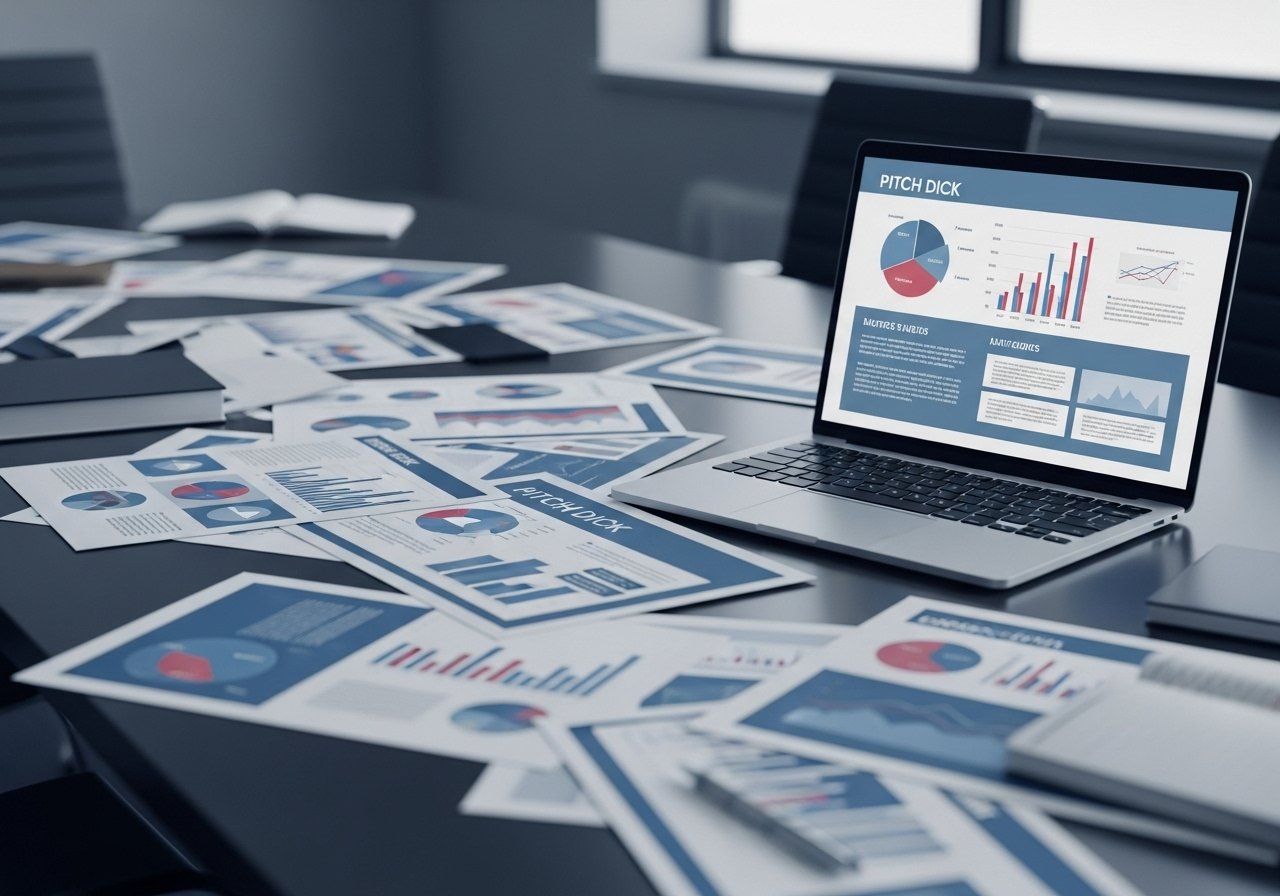 Investor rejecting a poor pitch deck presentation with common mistakes