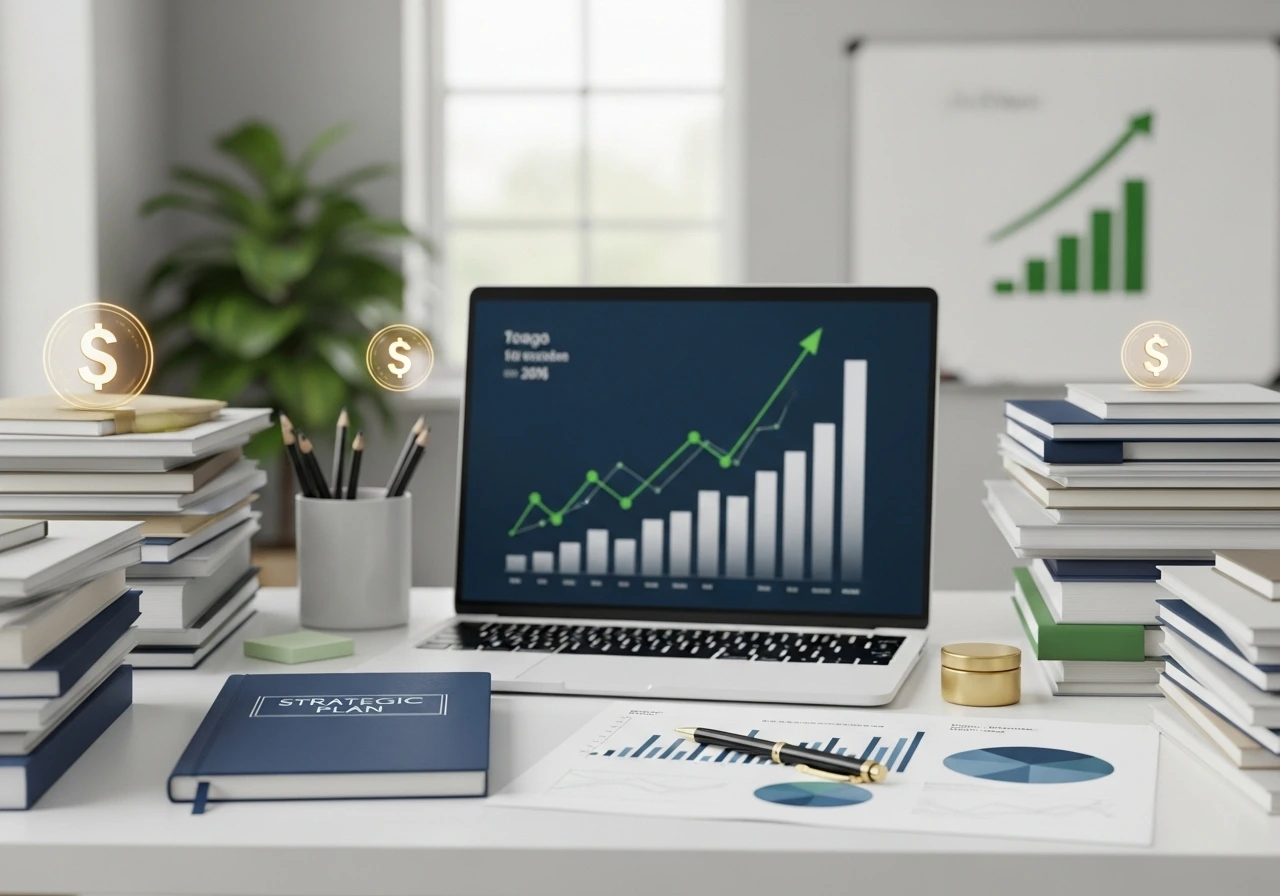 Business owner reviewing growth strategy supported by capital investment