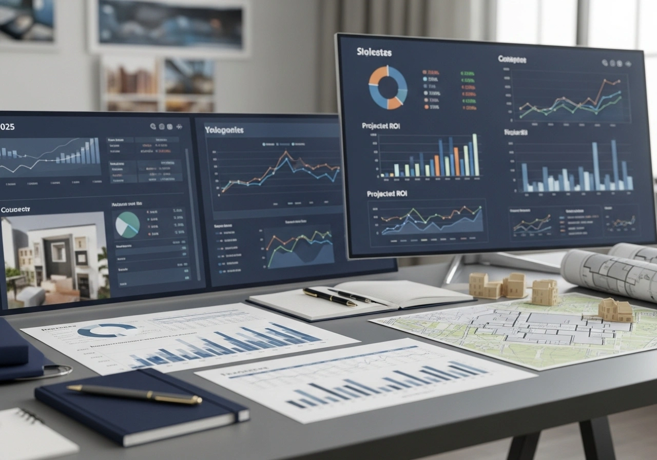 Real estate investor analyzing 2025 market trends and property opportunities