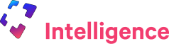 Colored abstract icon with the text Vision Intelligence in white and pink.