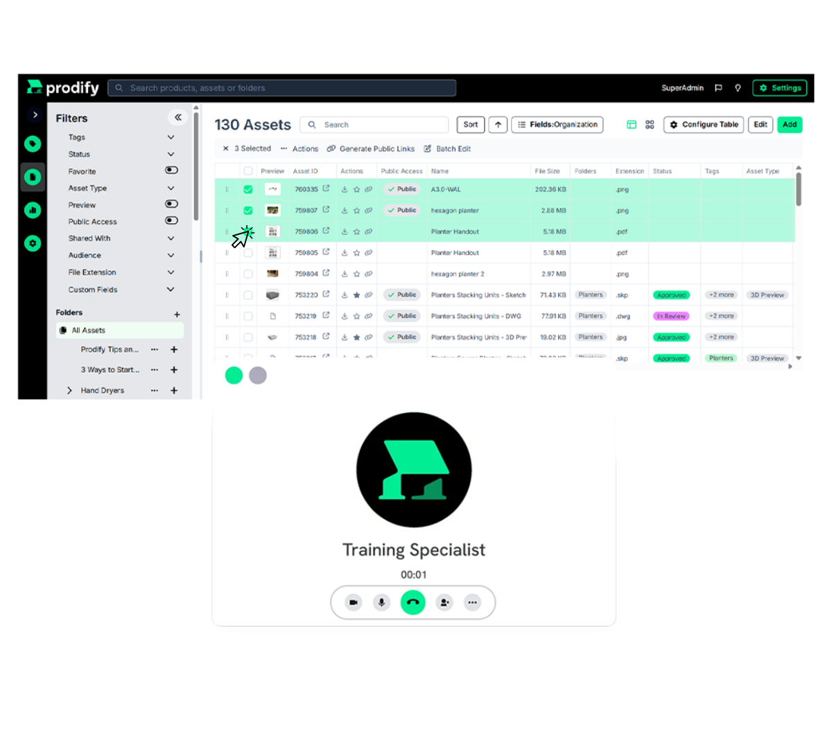 Digital product Catalogue Microsite Prodify