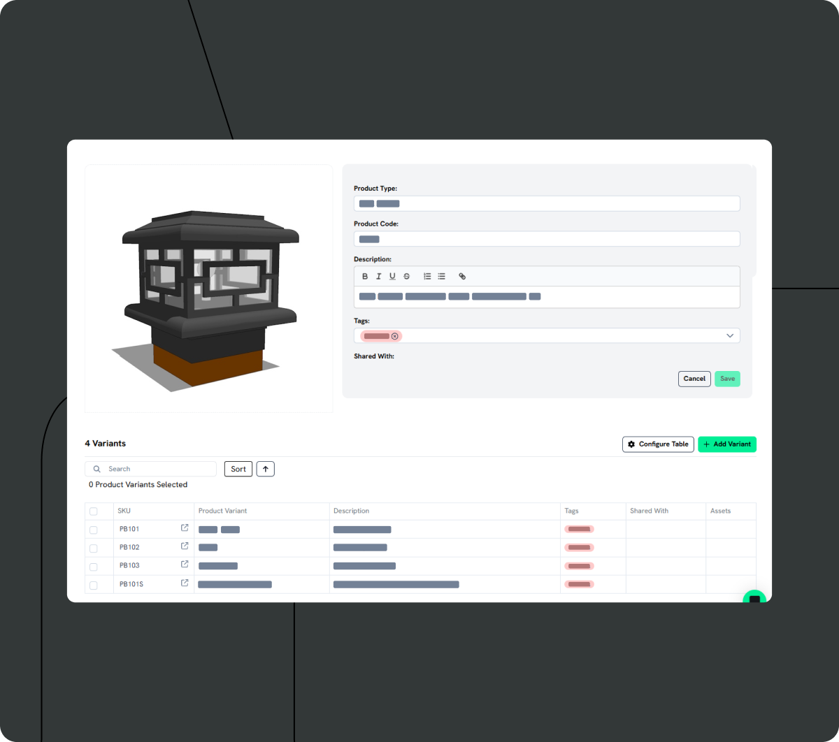 Digital product Catalogue Microsite Prodify