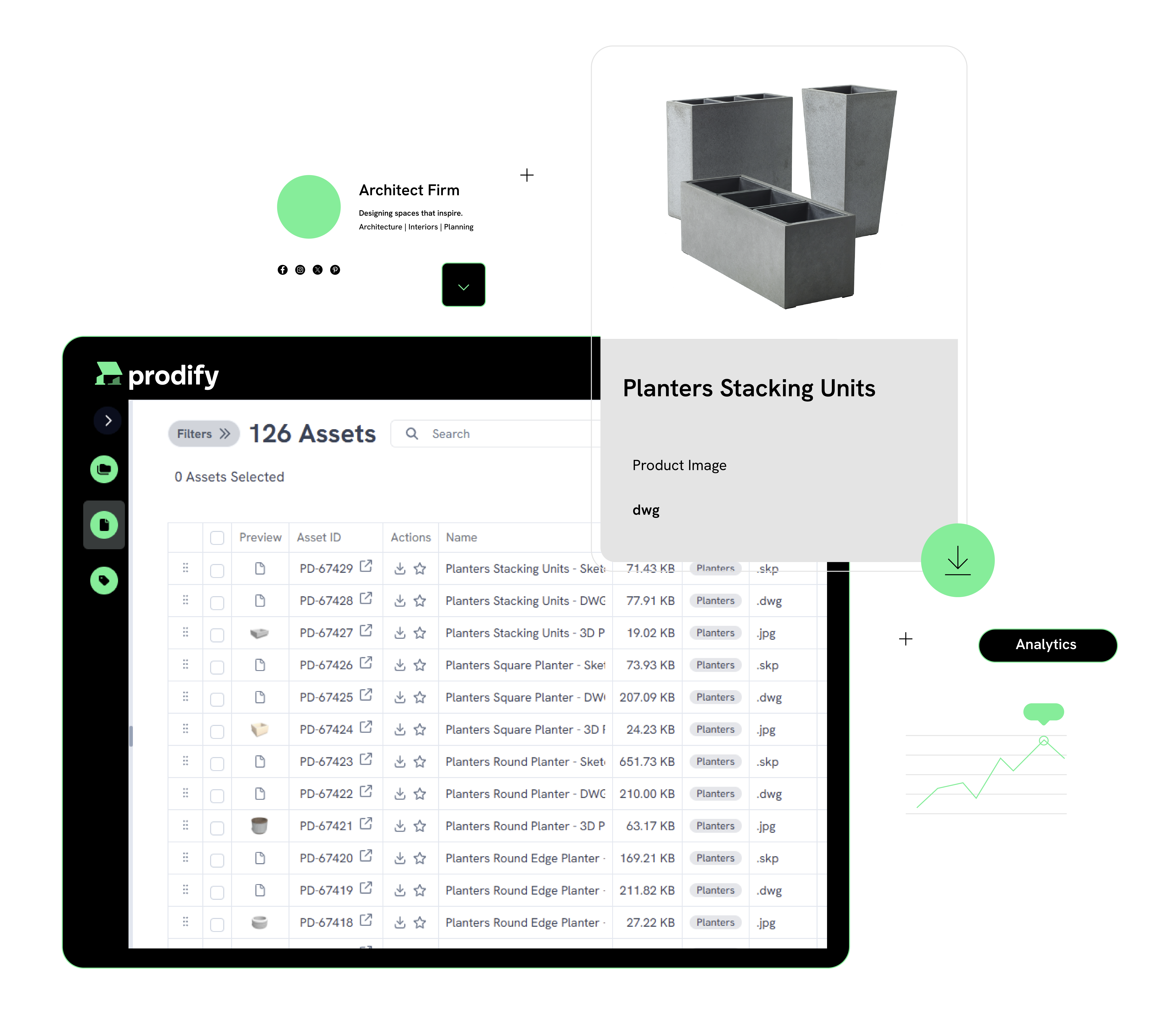 Digital product Catalogue Microsite Prodify