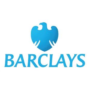 Barclays brand logo with blue eagle above the company name.