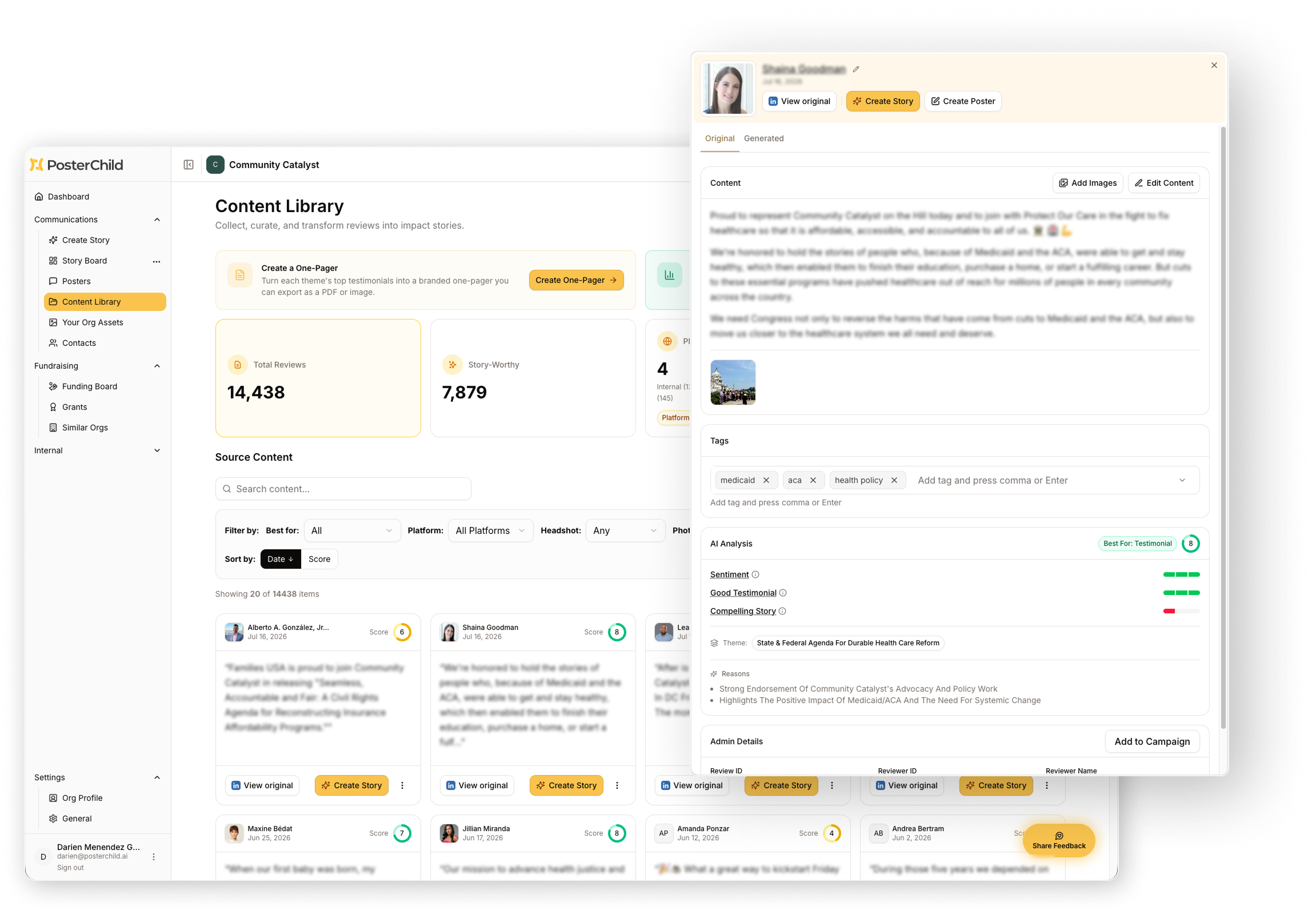 Dashboard mockup