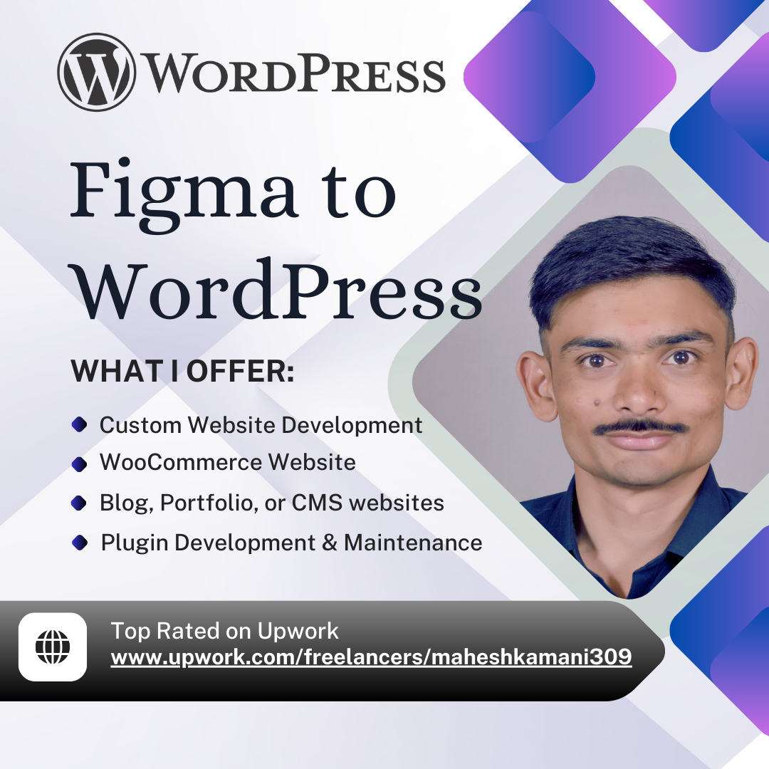 Figma to wordpress web development with Mahesh Kamani | ACF | Elementor | WooCommerce
