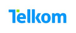 Telkom company logo with blue text and a green dot on the 'T'.